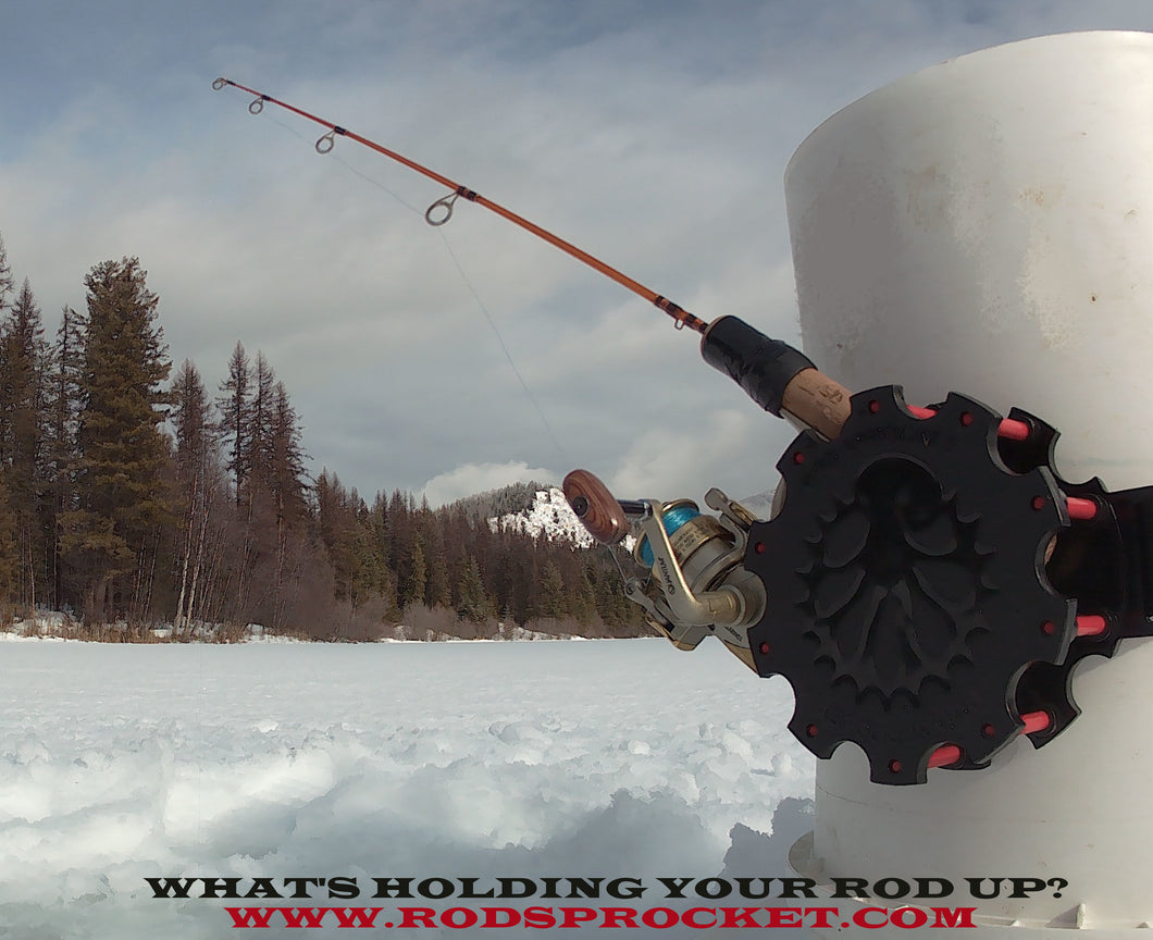 The Ultimate Ice Fishing Rod Holder!